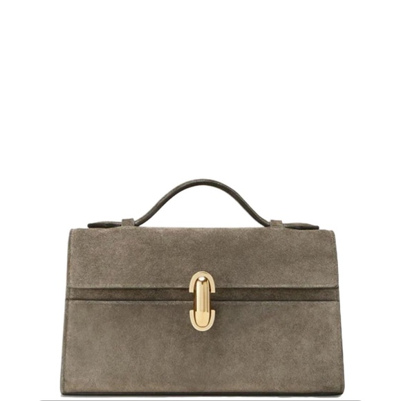 Savette Symmetry Pochette Suede Mink - Picture 1 of 3